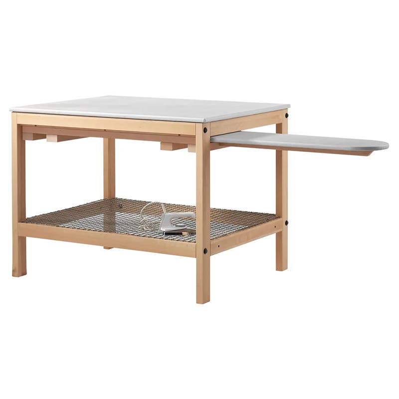 Strykbord 1200x910 mm, komplett med strykbräda och gallerhylla