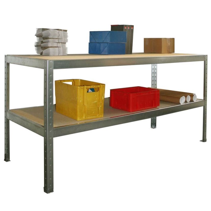 Arbetsbord med 2 plan, 2000x800x970 mm, SpeedRack