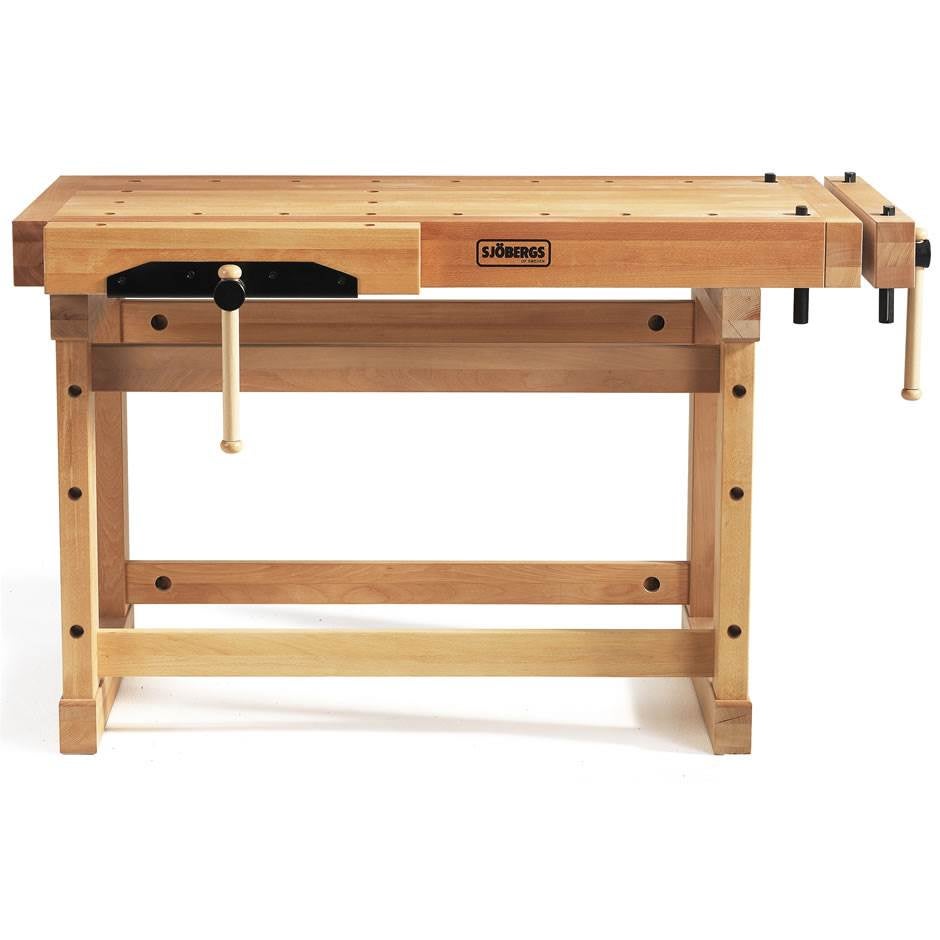 Hyvelbänk Elite 1500, 1515x740x900 mm, bänkskiva i massiv bok