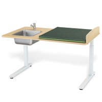 Skötbord Elit 140 tvättdel, skiva 1400x800 mm, höjdjustering 700-1100 mm