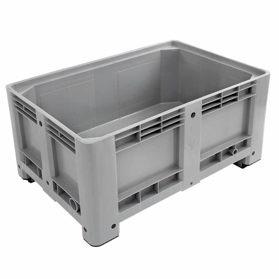 Pallbox med 4 fötter 330L, 1200x800x580 mm max belastning 565 kg