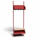 Inredningssystem BST, grundsektion, 600x300x270 mm, inkl. sittbänk, utan m-vägg