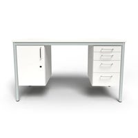 Lärarbord Teach med 1 hurts & 1 skåp, 1500x650 mm