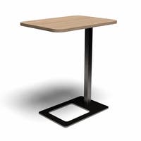 Bord Mobi, L400 x D500 x H620 mm, Laminat Amber Ekoch stativ Svart