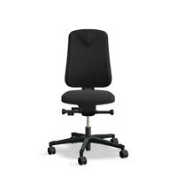 Arbetsstol Höganäs 280 Small med hög rygg, stor ställbarhet, tyg Select