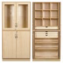 Slöjdskåp Sjöbergsskåpet 1, med garnfack, 2 st hyllplan & 4 lådor