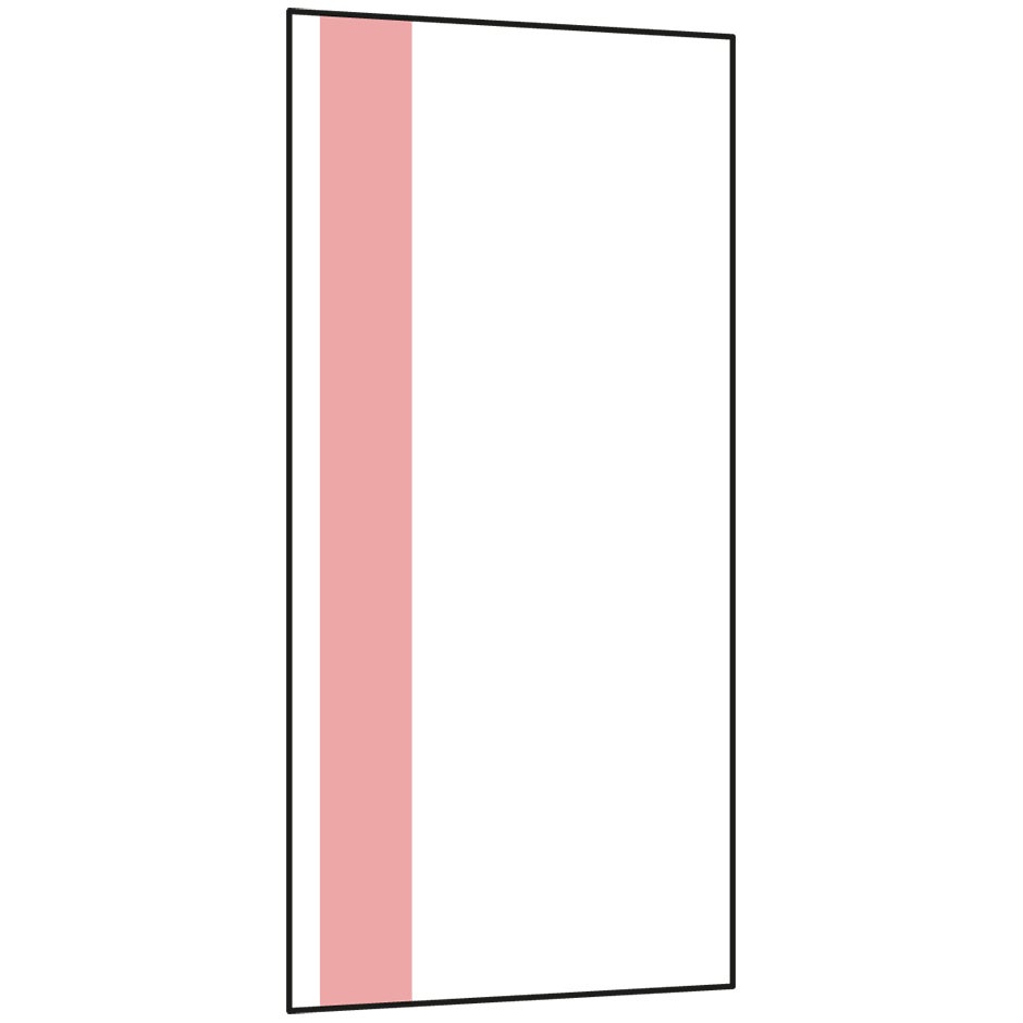 Gångskylt, rak, tejp