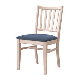 Stol Ester, B470 x D540 x H860 mm, stativ björk, klädsel Gabriel Cura blå