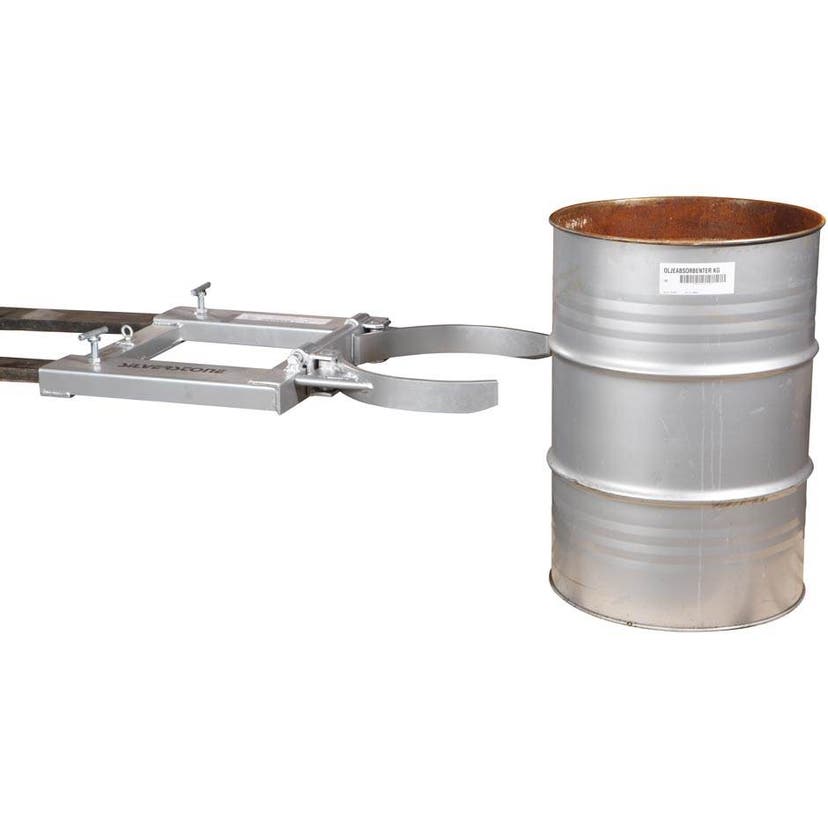 Fatgrip, mekanisk, truckanvändning, 210 liters falsade fat, lyftkapacitet 470kg