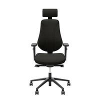 Kontorsarbetsstol Surf Freefloat, hög rygg, armstöd och nackstöd, sitthöjd 45-58 cm