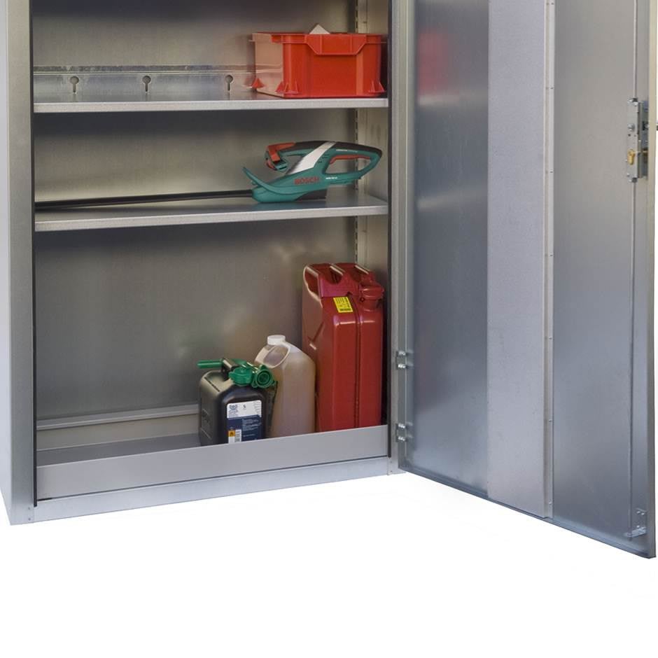 Uppsamlingstråg till galvaniserat utomhusskåp, 960x476 mm