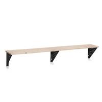 Sittbänk Kumi, Vägghängd, längd 2000 mm, Lackad furu