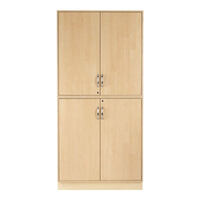 Slöjdskåp Sjöbergsskåpet 1, med 4 st hyllplan, 1 lutande hyllplan & 4 lådor