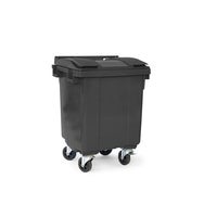 Avfallsbehållare 400l , 4-hjuliga, hjuldiameter 160 mm, vikt 30 kg