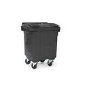 Avfallsbehållare 400l , 4-hjuliga, hjuldiameter 160 mm, vikt 30 kg