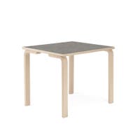 Bord Klara, 800x800 mm, Ljuddämpande skiva, massiv träkantlist