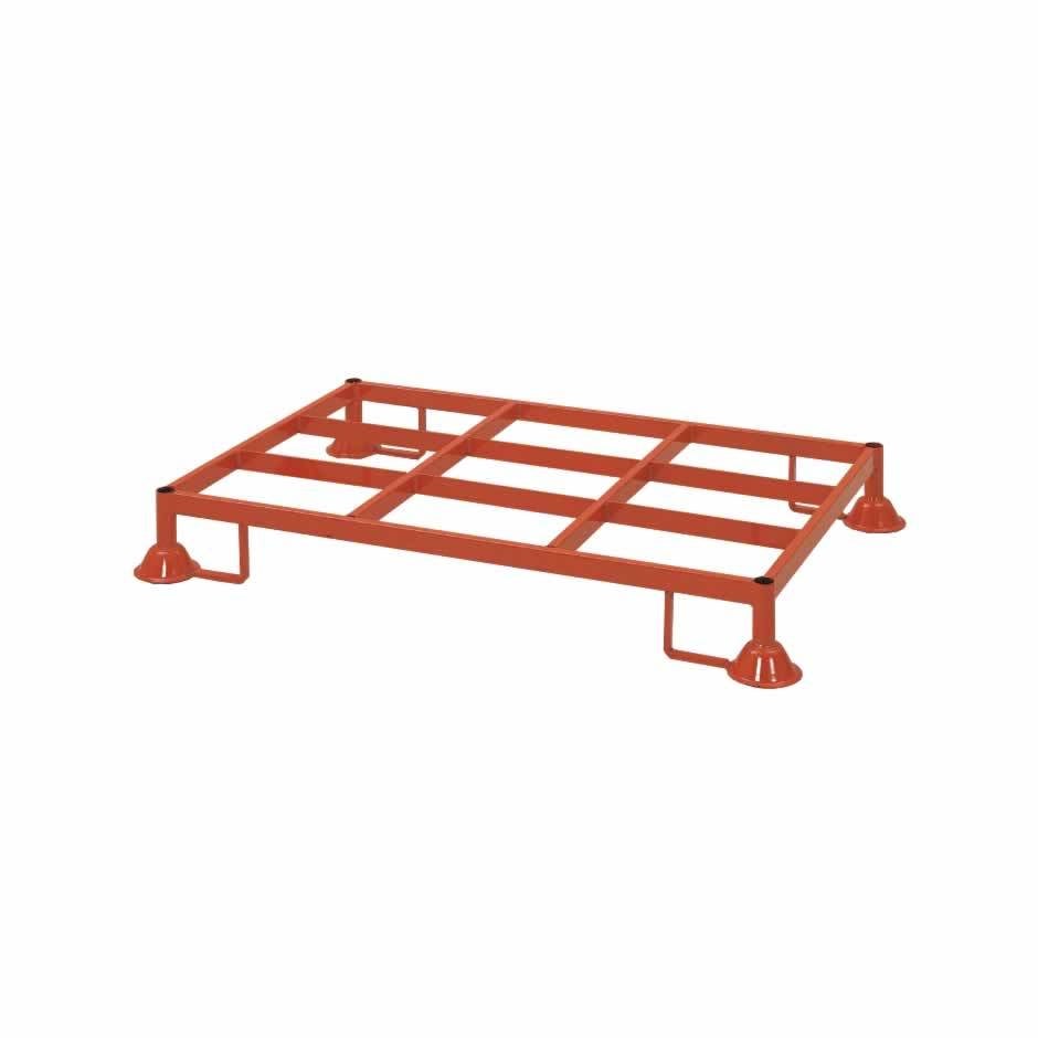 Stålpall 1200x800x152 mm, fosfaterad och lackerad, max last höjdstapling 500 kg