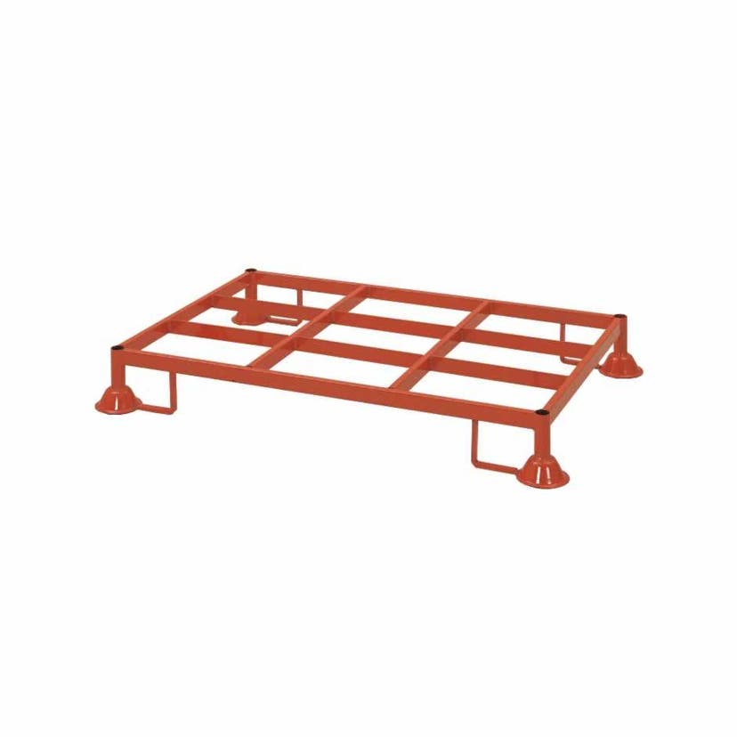 Stålpall 1200x800x152 mm, fosfaterad och lackerad, max last höjdstapling 500 kg