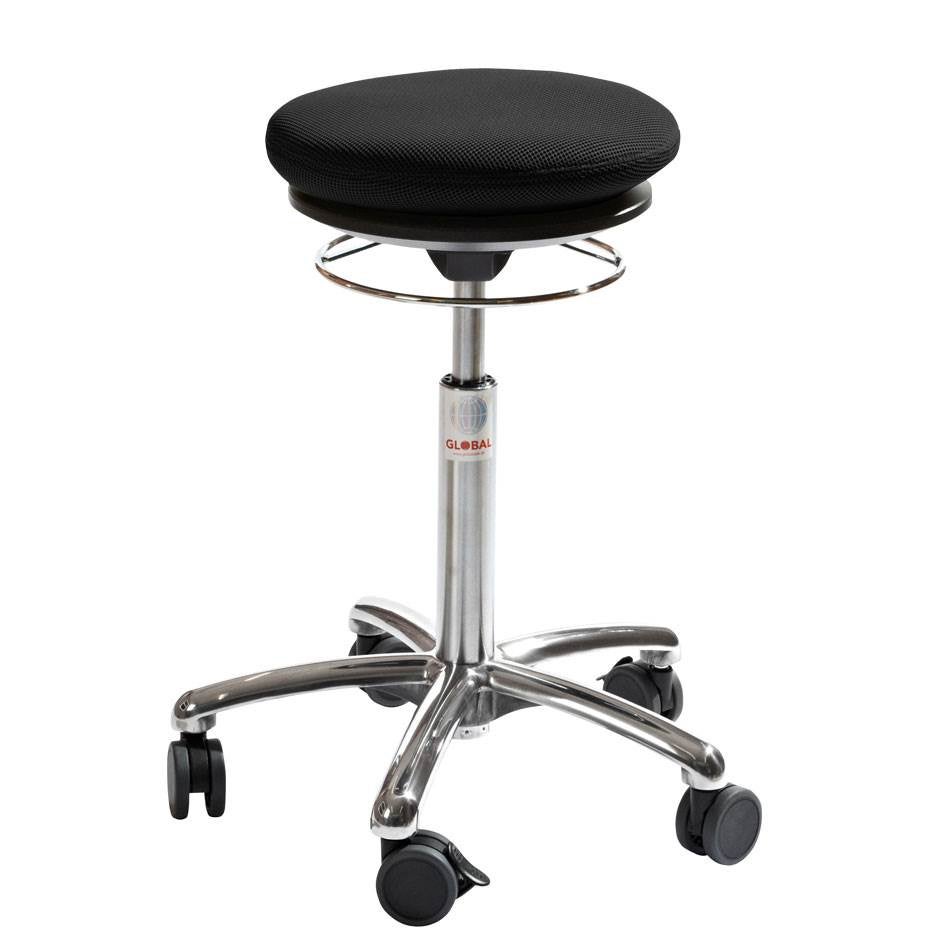 Åkstol Pilates Air Seat med hjul, microfiber tyg, sitthöjd 430-560 mm