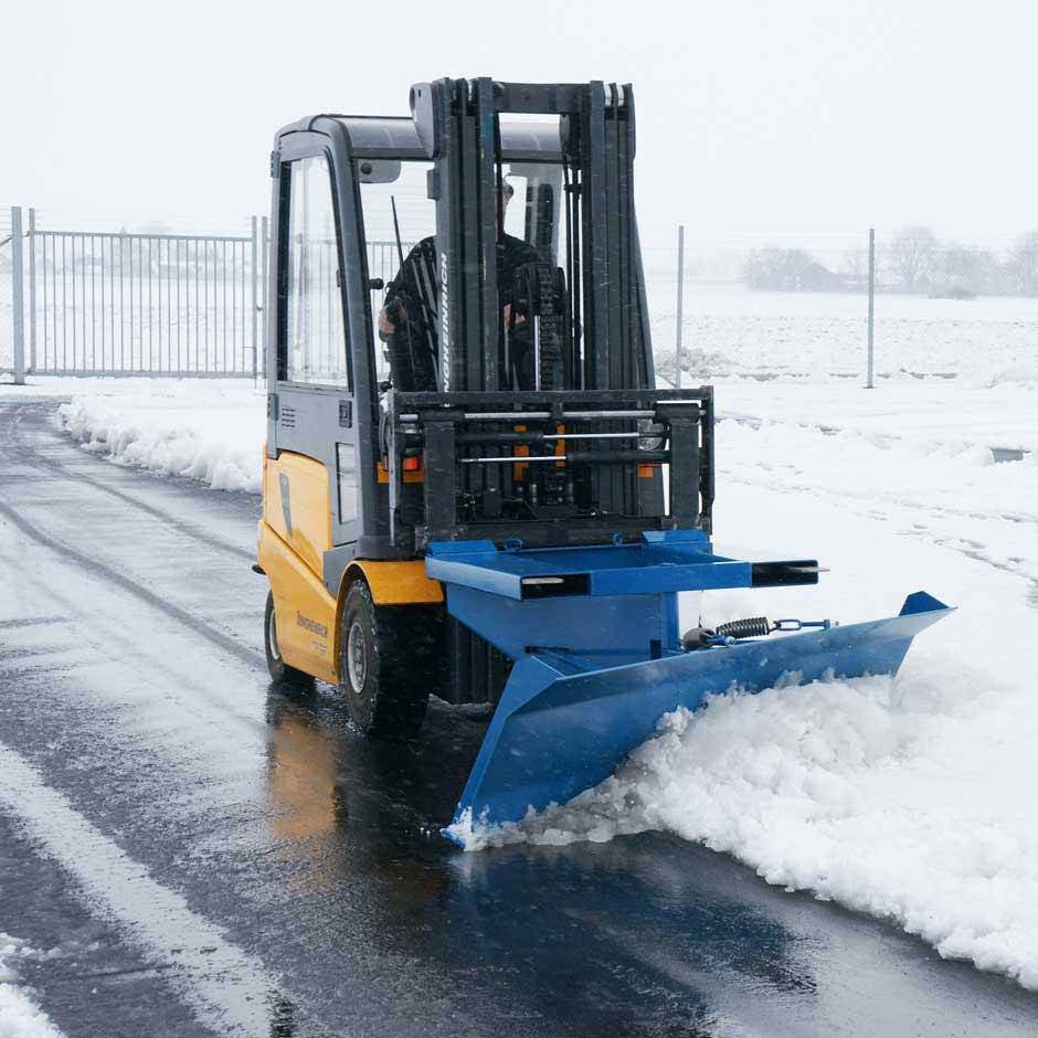 Snöskrapa 2000x570 mm , blå lackerad
