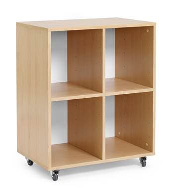 Kontors-/Elevvagn med 2x2 fack, 701x450x854 mm