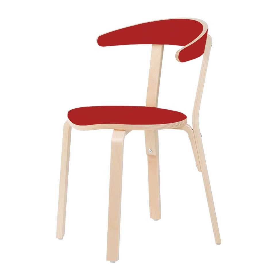 Stol Ellen, formpressad björk, laminat sits & rygg