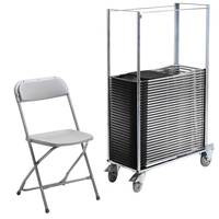 Paket 50 st Smart klappstol och 1 st stolsvagn