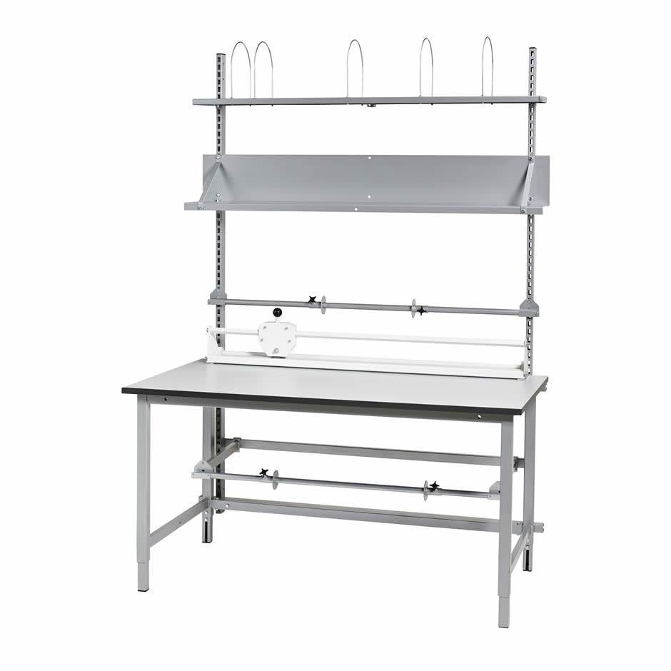 Packbord manuellt Silverline PLUS 1500x800 mm, höjd 640-1050 mm, max last 400 kg