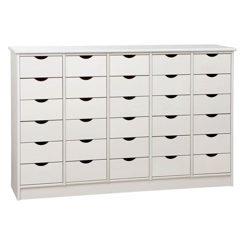 Lådsektion Alma 30 små lådor, 980x1493x372 mm, kryssfaner, v handtag