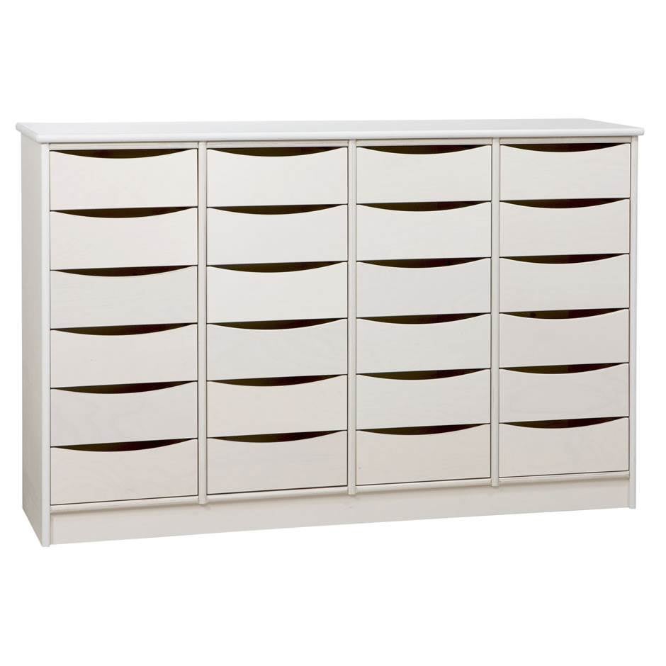 Lådsektion Alma 24 stora lådor, 980x1494x372 mm, kryssfaner, u handtag