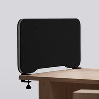 Bordsskärm Edge, 1400x400 mm, ljudabsorberande, klädd i tyg