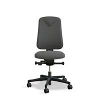 Arbetsstol Höganäs 280 Small med hög rygg, stor ställbarhet, tyg Select