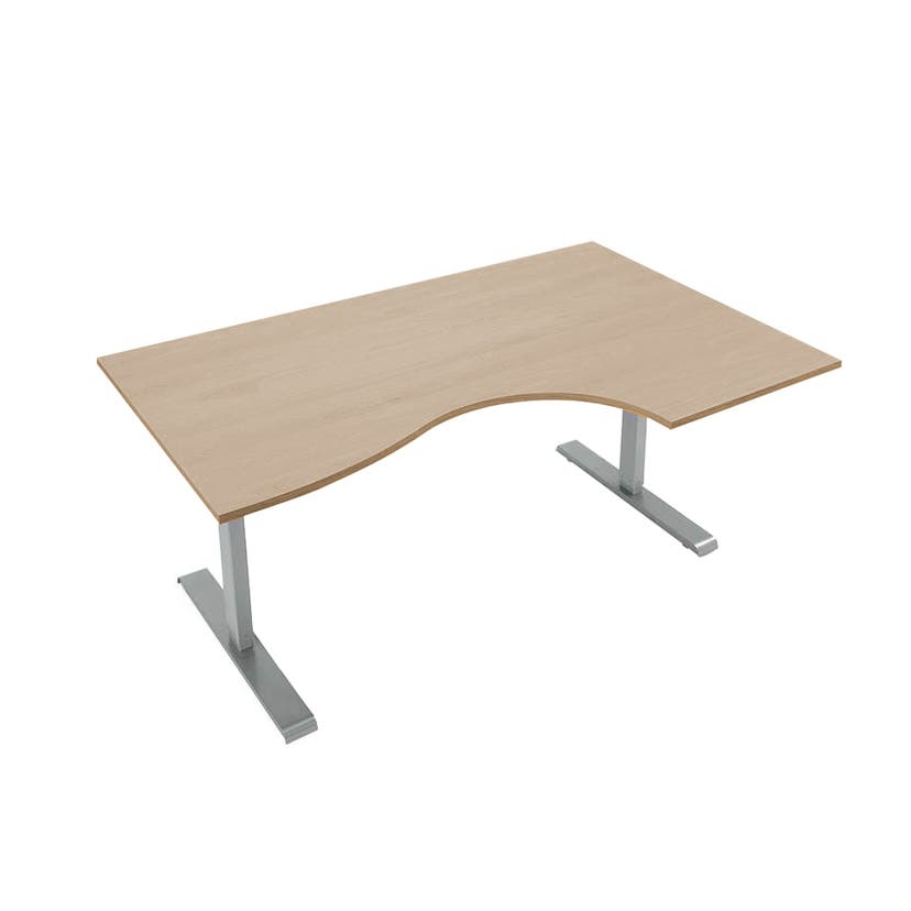 Höj- och sänkbart hörnskrivbord Sense Aero, 2-ben