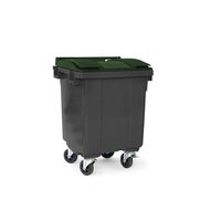 Avfallsbehållare 400l , 4-hjuliga, hjuldiameter 160 mm, vikt 30 kg