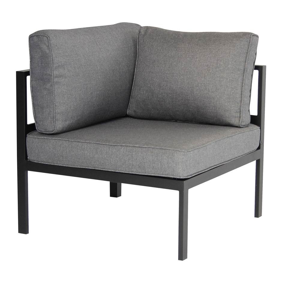 Loungesoffa Leone, Hörndel, B740 x D740 x H770 mm, inkl. dynor