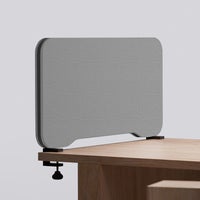 Bordsskärm Edge, 1200x400 mm, ljudabsorberande, klädd i tyg