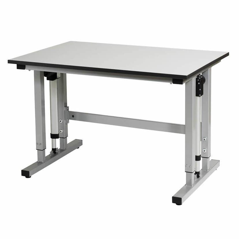 Arbetsbord Silverline Tungt, eldrivet 1200 x 800 mm, höjd 740-1140 mm, max last 300 kg