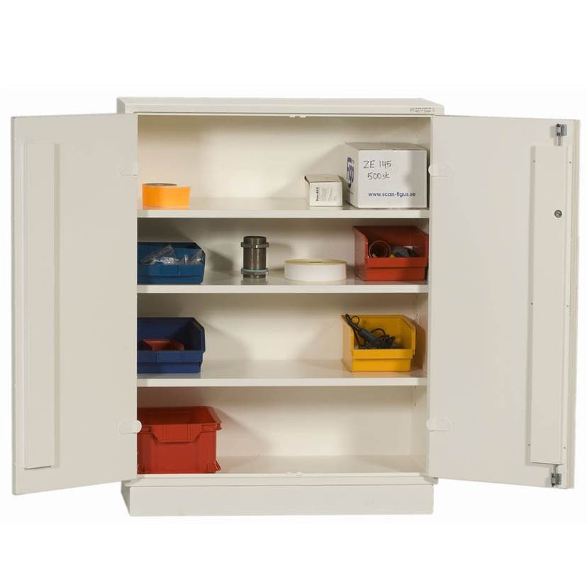 Brandisolerat förvaringsskåp med 3 st hyllplan 1295x1000x450 mm