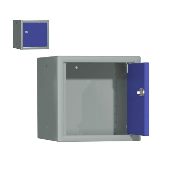 Småfackskåp exkl sockel, 1x1 st skåp, 270x350x270 mm, cylinderlås