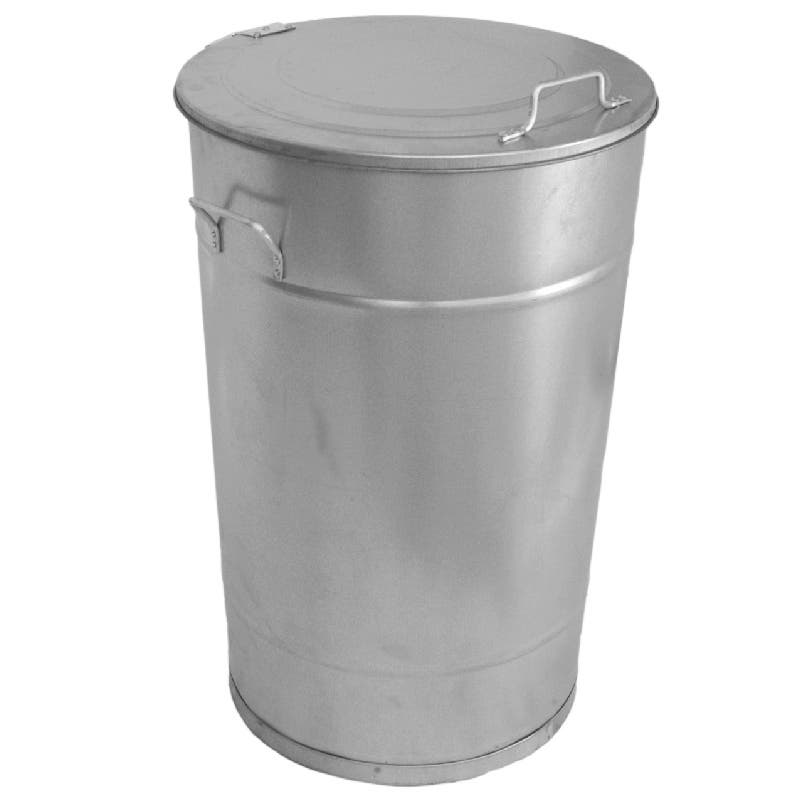 Avfallsbehållare Greger, bärhandtag 115 l , höjd 780 mm , galvaniserad