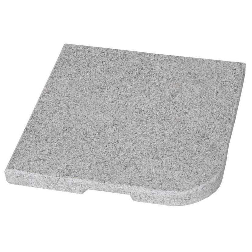 Parasollfotsvikt Abetone för fotkors, 480 x 480 mm, 25 kg, 4-pack (komplett till parasollfot), ljusgrå