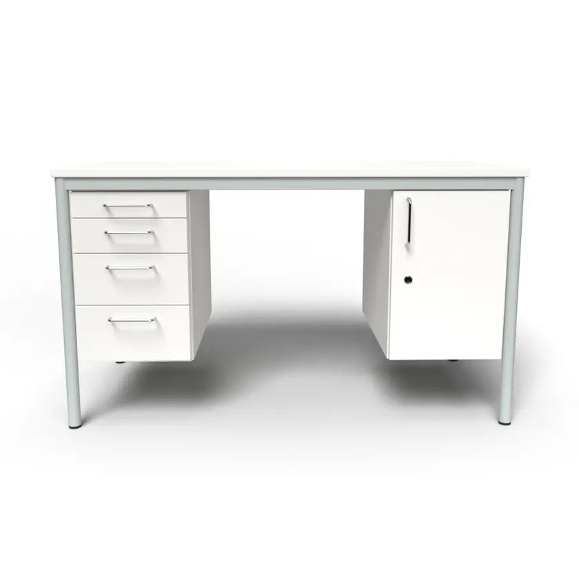 Lärarbord Teach med 1 hurts & 1 skåp, 1500x650 mm