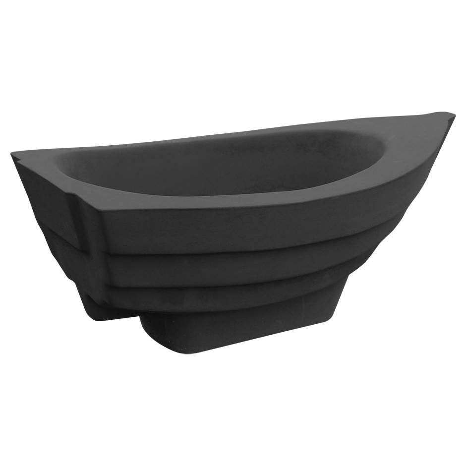 Blomkruka Robusta 120, betong, L1200 x B650 x H420 mm, grå