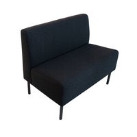 Soffa Vega, låg rygg, 900 mm, Svart