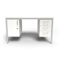 Lärarbord Teach med 1 hurts & 1 skåp, 1500x650 mm