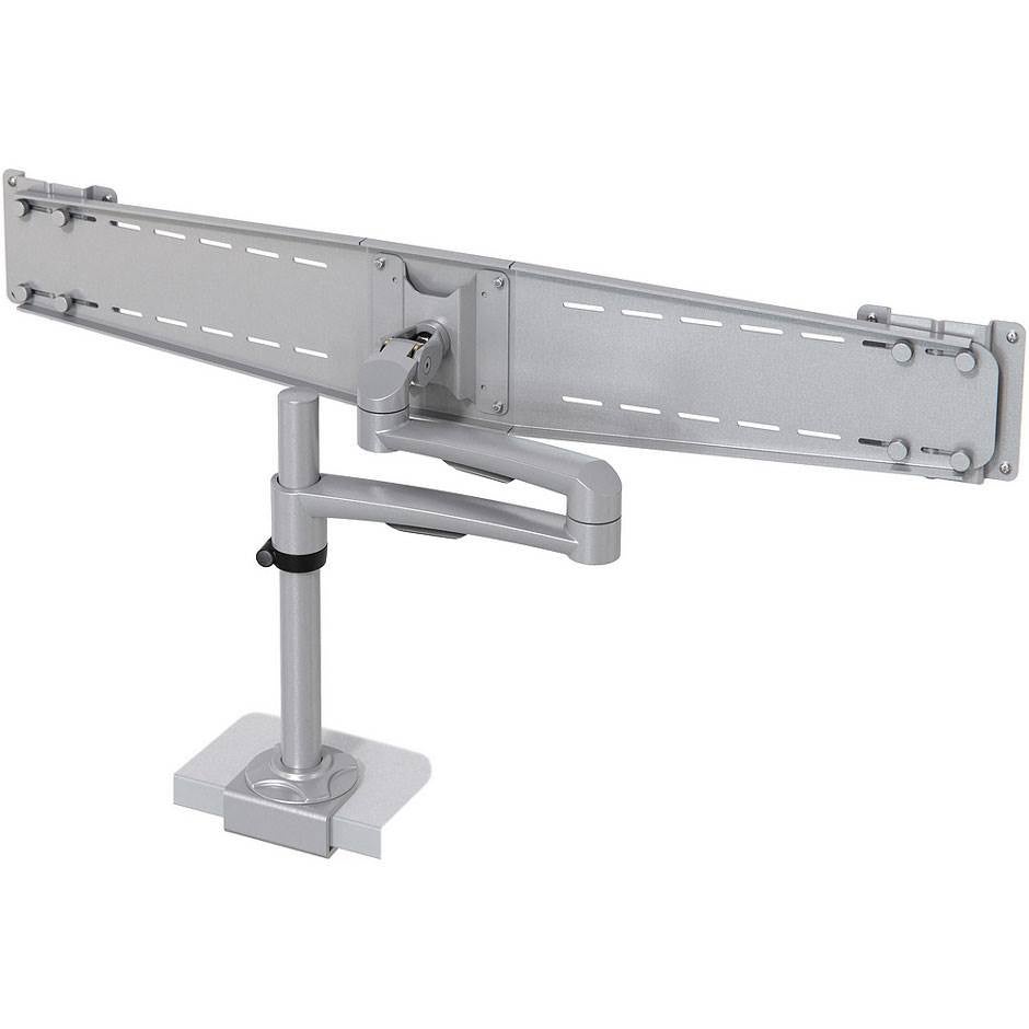 Monitorarm Oslo Duo, armlängd 465 mm, för 2 monitorer, klämfäste
