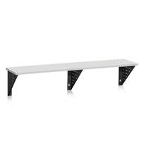 Sittbänk Kumi, Vägghängd, längd 1500 mm, Ljusgrå laminat