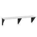 Sittbänk Kumi, Vägghängd, längd 1500 mm, Ljusgrå laminat