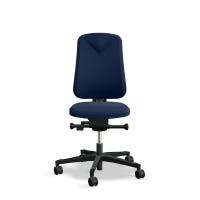 Arbetsstol Höganäs 280 Small med hög rygg, stor ställbarhet, tyg Select